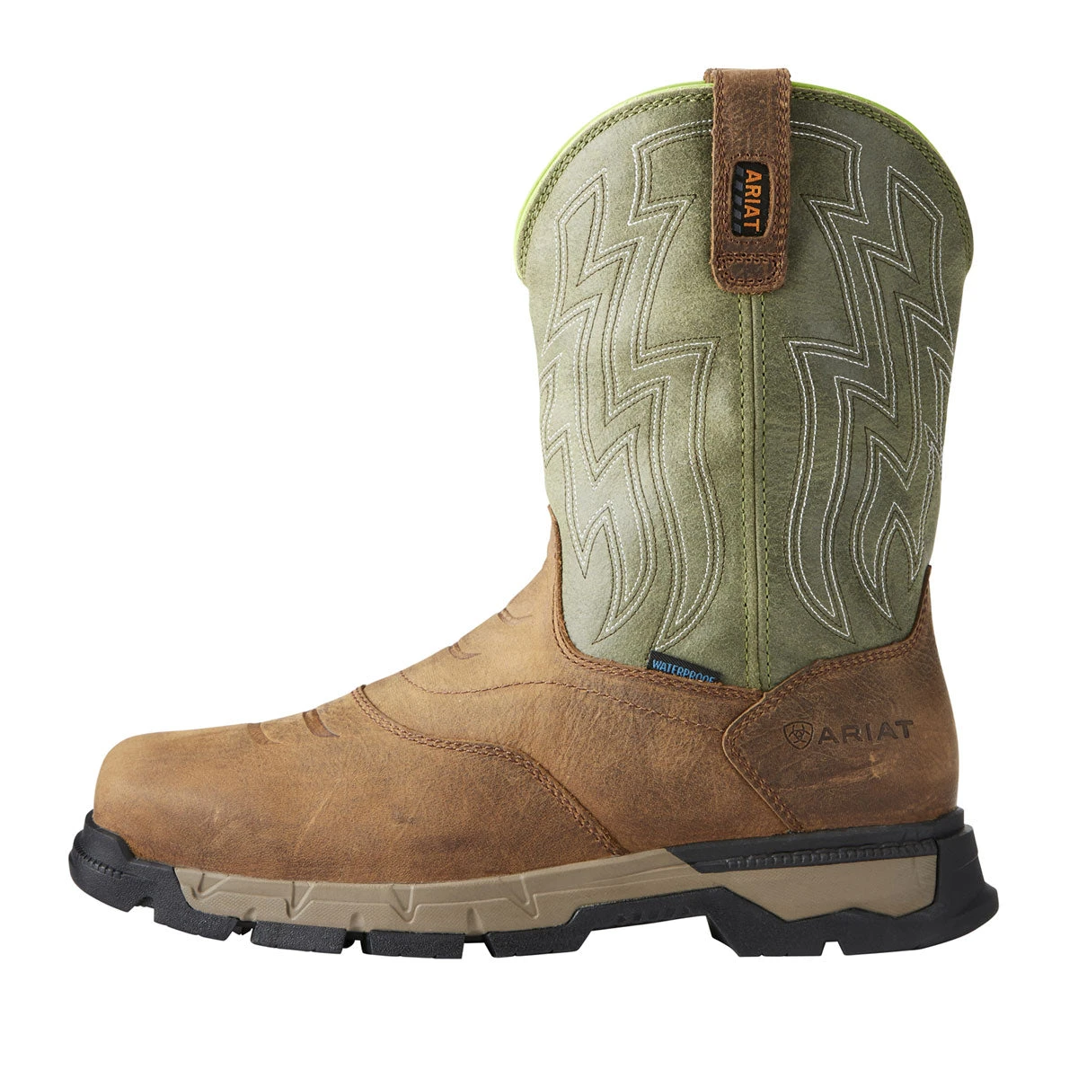 Ariat Rebar Flex H20 Rye Brown Mens Work Boot 5 Ariat Rebar Flex H20 Rye Brown Mens Work Boot - Image 5