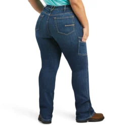 Ariat Rebar Riveter Straight Leg Ladies Jeans - Plus Size -Equestrian Supplies Sale 10039143 c1131 alt2