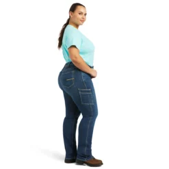 Ariat Rebar Riveter Straight Leg Ladies Jeans - Plus Size -Equestrian Supplies Sale 10039143 c1131 alt3