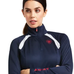 Ariat Sunstopper 2.0 Ladies Quarter Zip - Team -Equestrian Supplies Sale 10039184 c1146 alt1