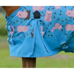 Saxon Pony Lightweight Turnout Blanket - Pig Print 6 Saxon Pony Lightweight Turnout Blanket - Pig Print -Equestrian Supplies Sale 101622 c1137 alt2