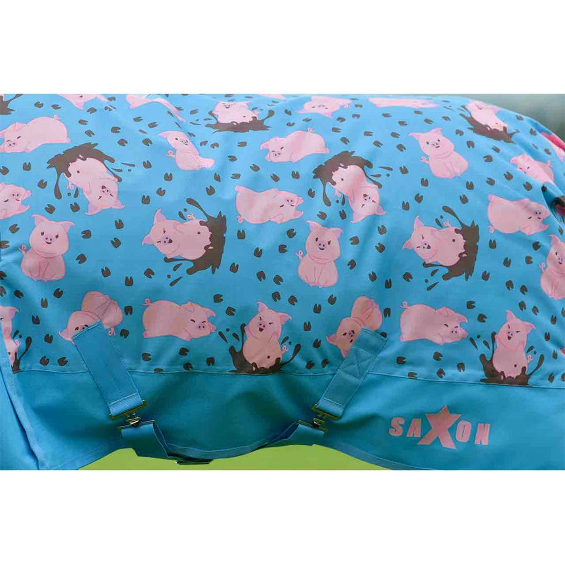 Saxon Pony Lightweight Turnout Blanket - Pig Print 2 Saxon Pony Lightweight Turnout Blanket - Pig Print - Image 2