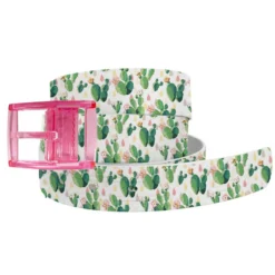 C4 Cacti Ladies Belt With Pink Buckle