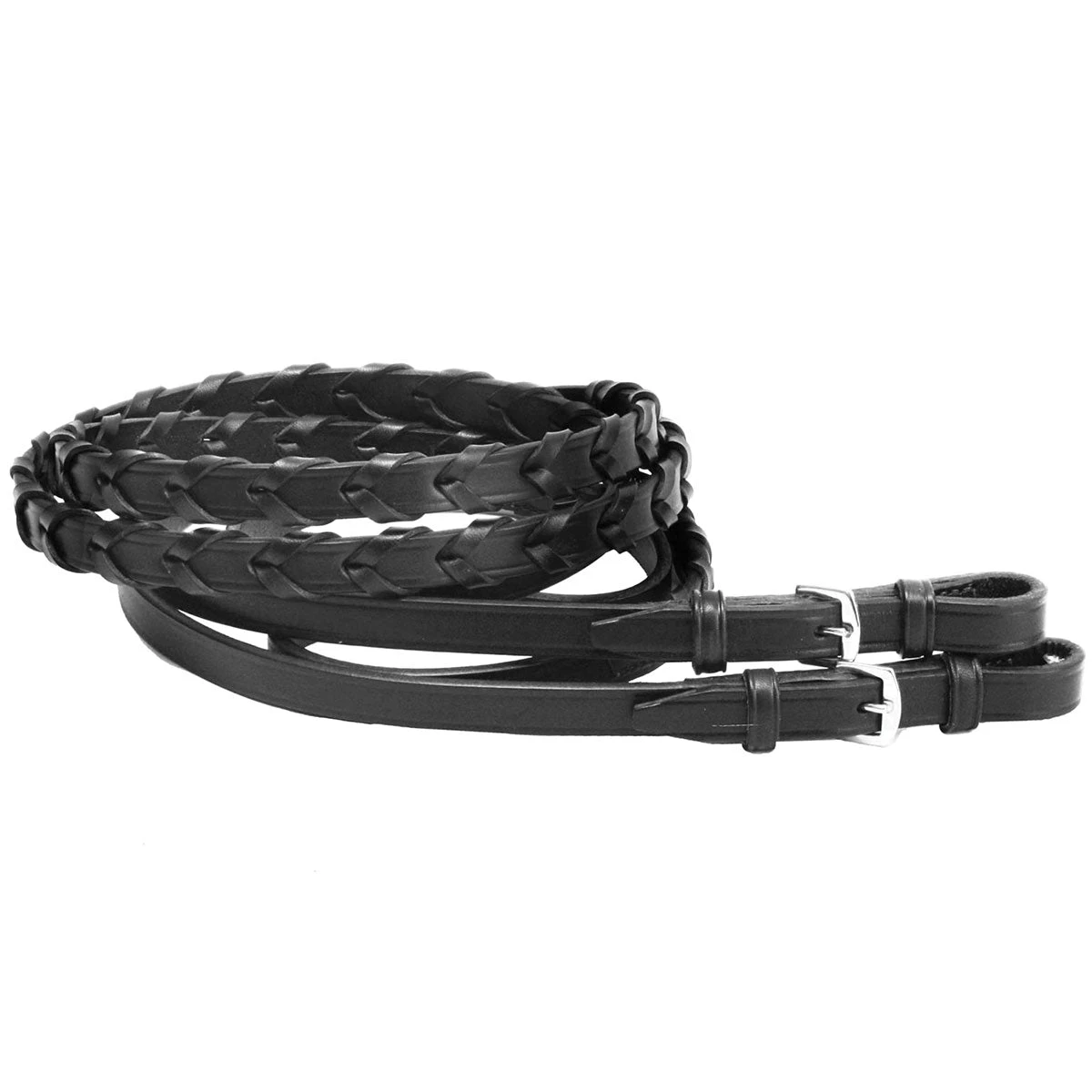 Tory Large Horse Laced Reins With Buckle End 2 Tory Large Horse Laced Reins With Buckle End - Image 2