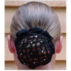 Equestrian Supplies Sale 9 Hair Net Scrunchie With Rhinestones