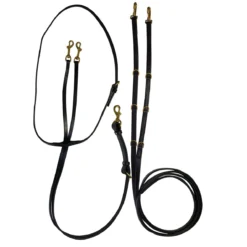 Quiet Creek Deluxe Leather German Martingale