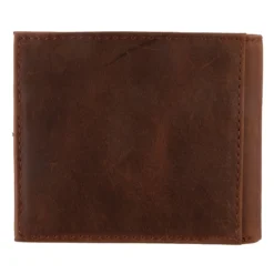 Justin Back Pocket Bifold Mens Wallet - Brindle Inlay