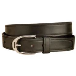 Plain English Stirrup 1.25 Inch Black Unisex Belt