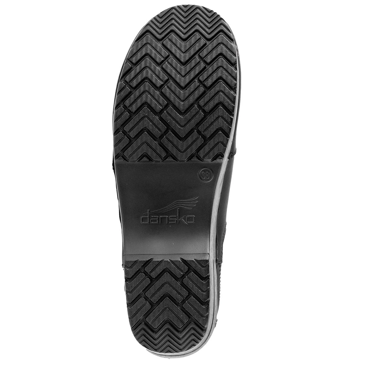 Dansko Frankie Black Oiled Jodpur Style Stapled Ladies Clog 10 Dansko Frankie Black Oiled Jodpur Style Stapled Ladies Clog - Image 10