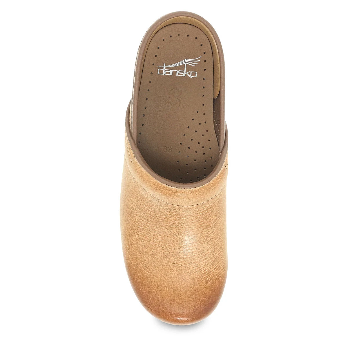 Dansko Professional Honey Distressed Ladies Clog 2 Dansko Professional Honey Distressed Ladies Clog - Image 2