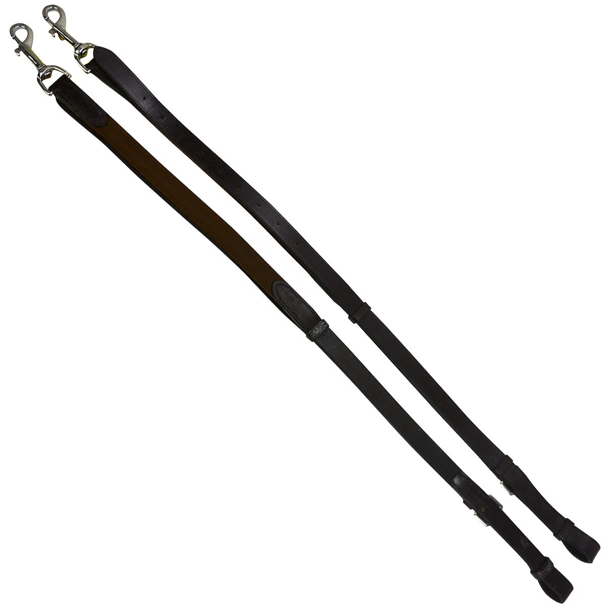 Camelot Leather Side Reins With Elastic 1 Camelot Leather Side Reins With Elastic
