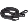 M Toulouse Platinum Raised Leather Rubber Reins