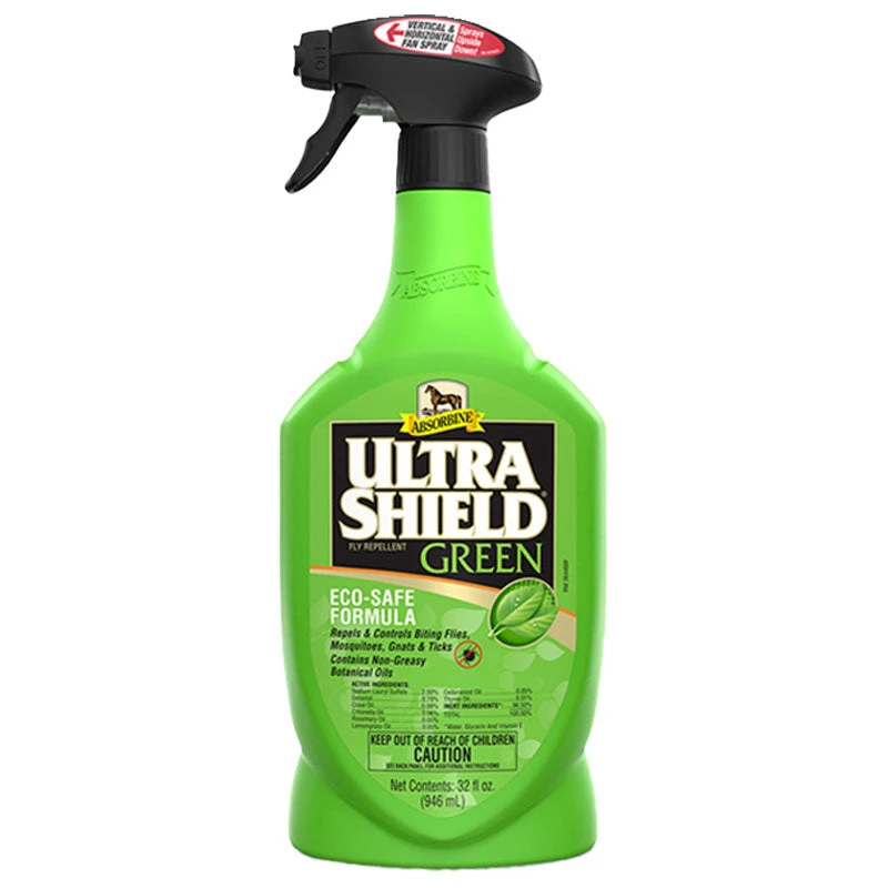 Absorbine Ultrashield Green Natural Fly Repellent 32 Oz 1 Absorbine Ultrashield Green Natural Fly Repellent 32 Oz