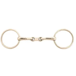 AlBaCon French Link Loose Ring German Silver Snaffle