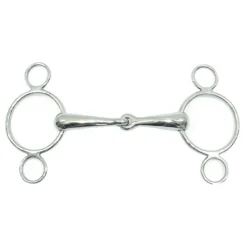 Centaur 2-Ring Pessoa Gag Bit 4.5 In
