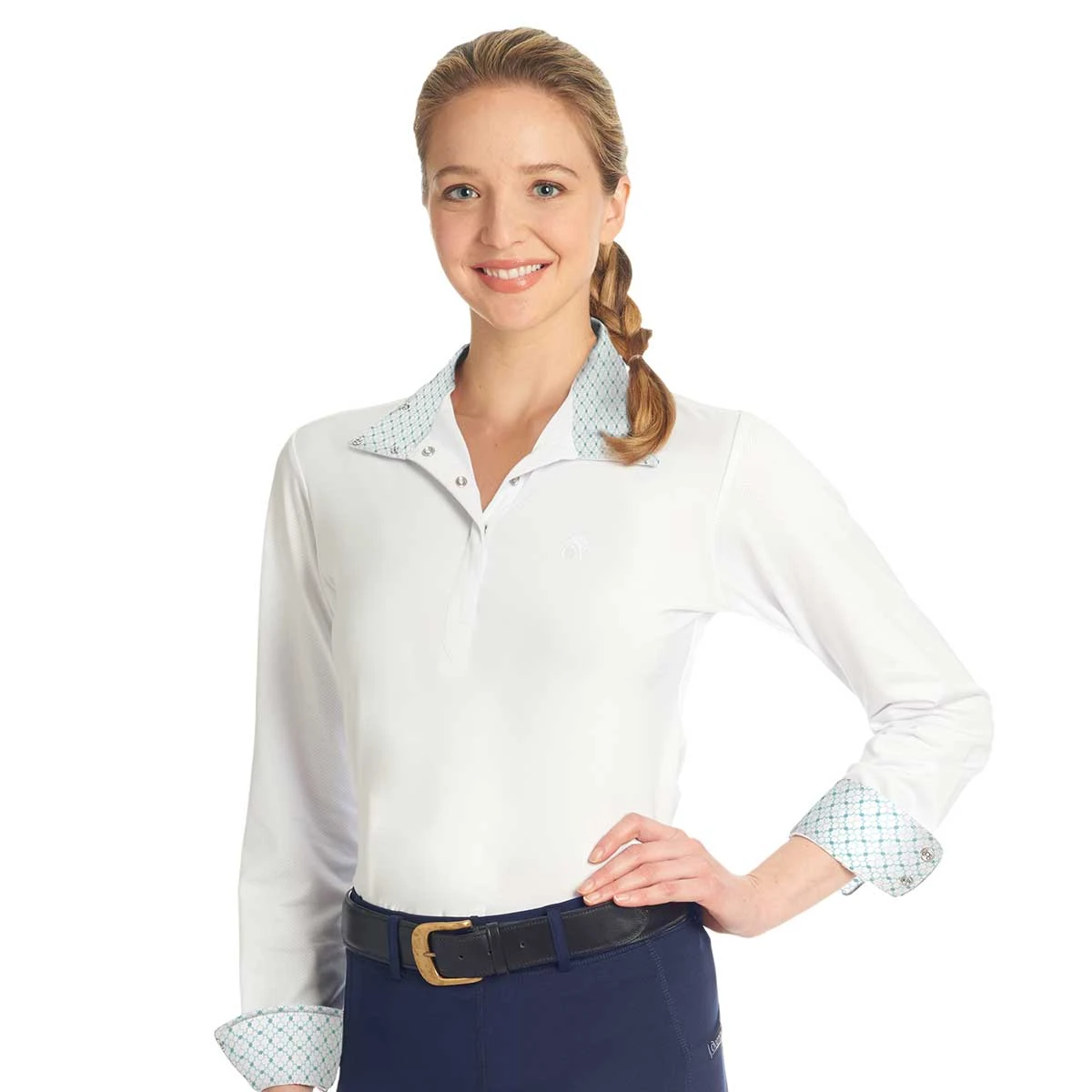 Ovation Jorden Tech Ladies Show Shirt - Geo Print 3 Ovation Jorden Tech Ladies Show Shirt - Geo Print - Image 3