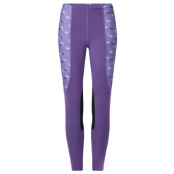Kerrits Knee Patch Girls Performance Tights - Huckleberry