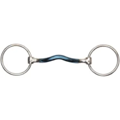 Shires Blue Sweet Iron Low Port Mullen Loose Ring Snaffle