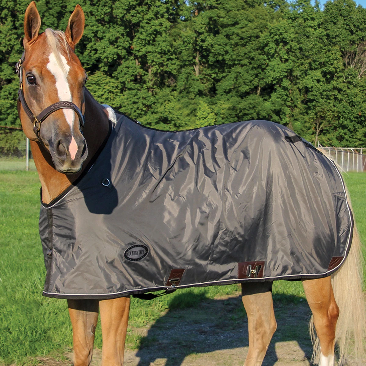 Country Pride 420D Fleece Lined Closed Front Nylon Sheet 1 Country Pride 420D Fleece Lined Closed Front Nylon Sheet