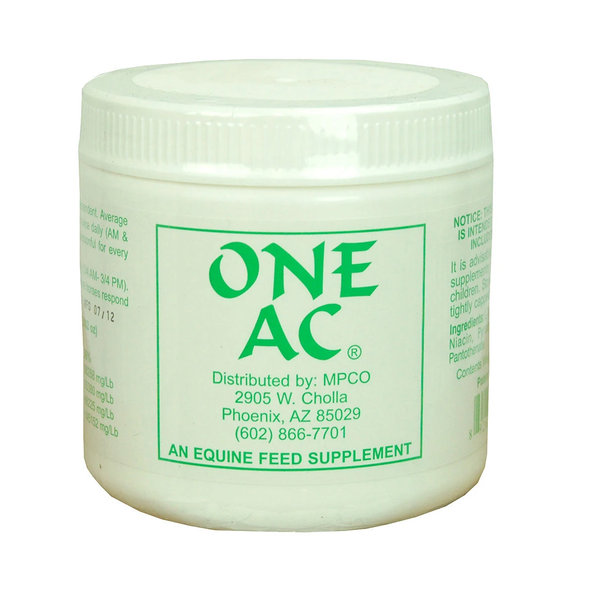 One Ac 200 Grams 30 Day Supply 1 One Ac 200 Grams 30 Day Supply