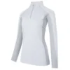 Aubrion Newbury Long Sleeve Ladies Quarter Zip - White