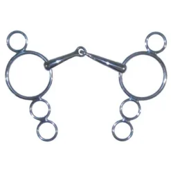Toklat Continental Gag 4 Ring Snaffle Bit