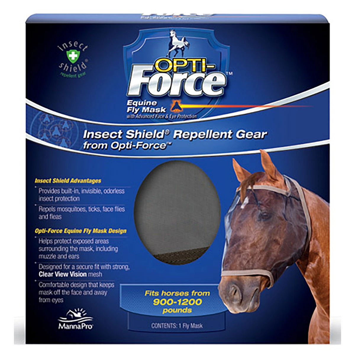 Manna Pro Opti-Force Fly Mask 2 Manna Pro Opti-Force Fly Mask - Image 2