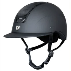 Tipperary Royal Wide Brim Helmet - Carbon Leather Top