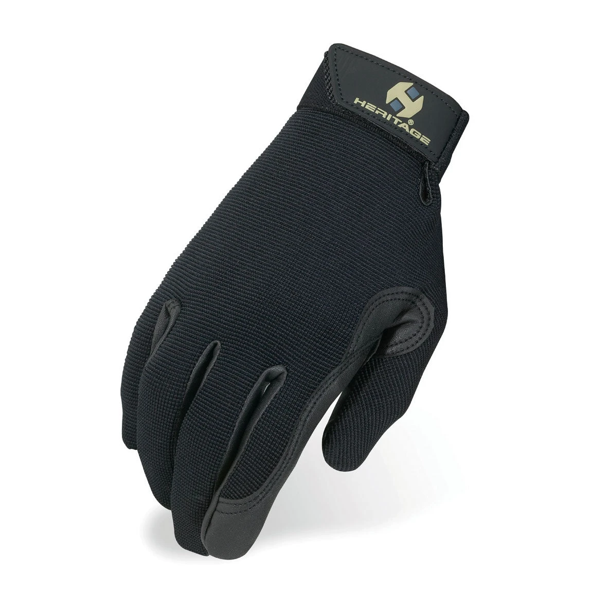 Heritage Performance Kids Riding Glove Black 1 Heritage Performance Kids Riding Glove Black