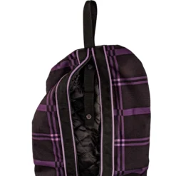 Chestnut Bay Quilted Lined Bridle Bag - Black Plaid -Equestrian Supplies Sale cb9210 c1105 alt3
