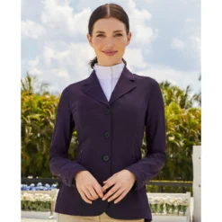 RJ Classics Harmony Mesh Ladies Show Jacket- Deep Plum -Equestrian Supplies Sale hr2024 c1183 alt1