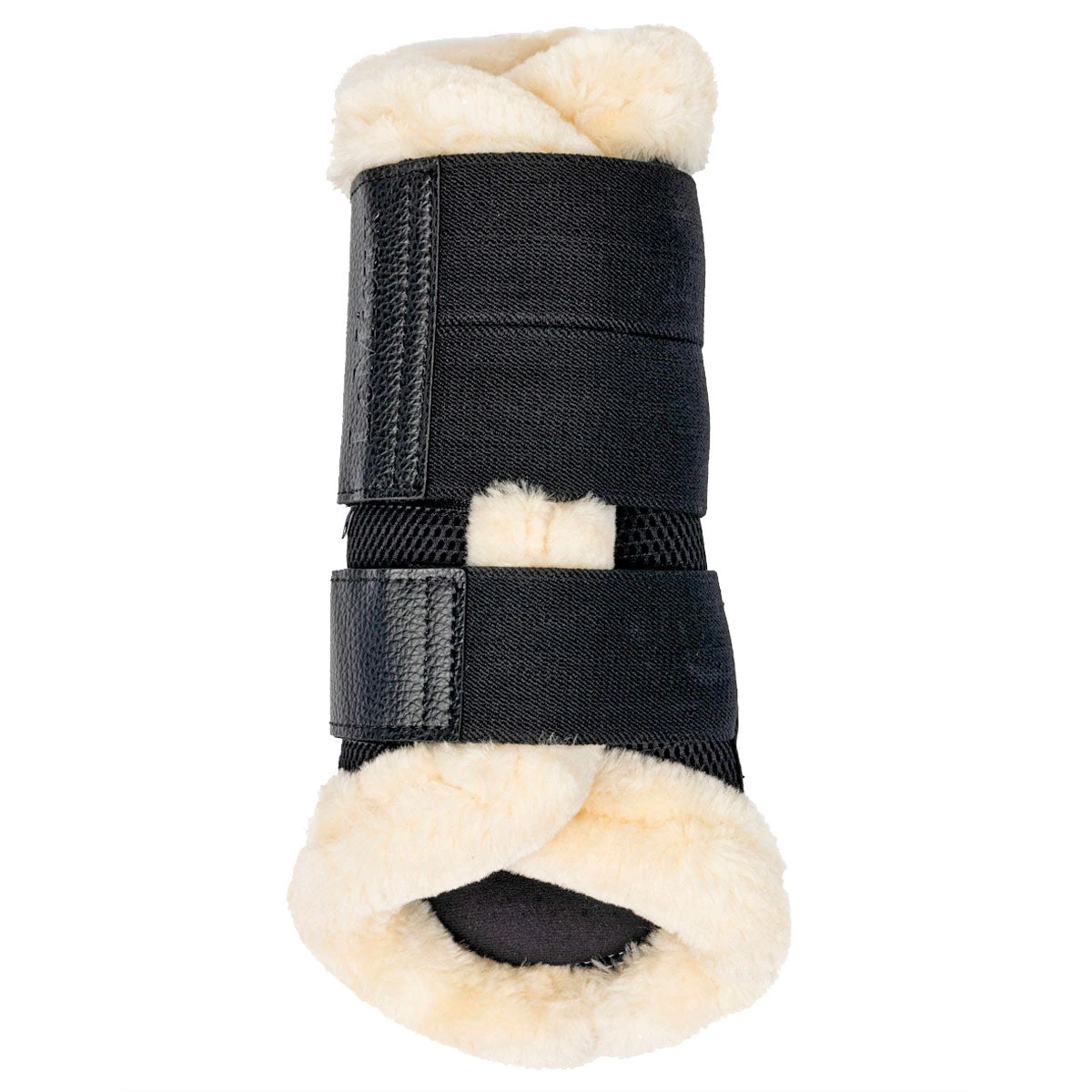 LeMieux Fleece Edge Mesh Brushing Boots Black 4 LeMieux Fleece Edge Mesh Brushing Boots Black - Image 4