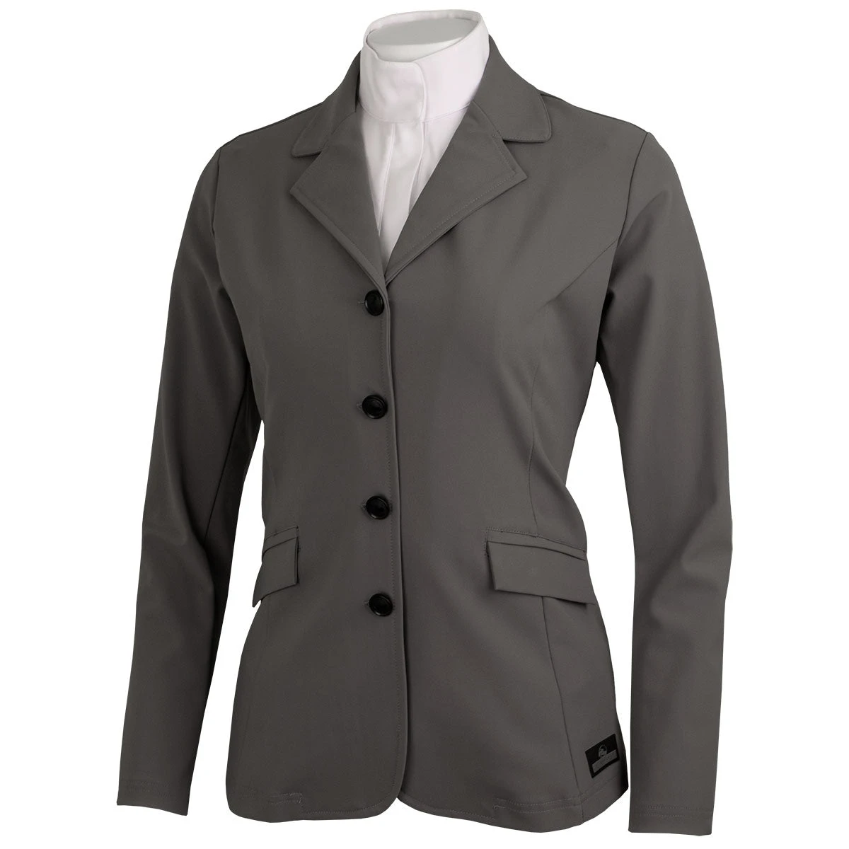 Grand Prix Madelyn Ladies Show Coat - Light Grey 1 Grand Prix Madelyn Ladies Show Coat - Light Grey