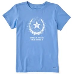 Life Is Good Home Is Where Your Horse Is Ladies Tee