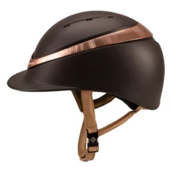 Charles Owen Halo CX MIPS - Brown Matte With Stellar Rose Gold -Equestrian Supplies Sale myhal cx3 c1109 alt1