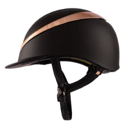 Charles Owen Halo CX MIPS - Black Matte With Stellar Rose Gold -Equestrian Supplies Sale myhal cx6 c1105 alt2