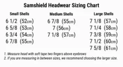 Samshield Shadow Matt Helmet -Equestrian Supplies Sale samshieldsizechart2 1015901d cb50 4fd3 af4b 311b2fd7bbf4