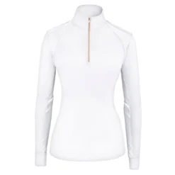 RJ Classics Sienna 37.5 LS Ladies Quarter Zip -White