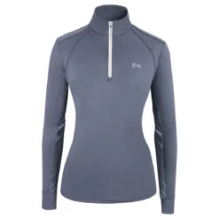 RJ Classics Sienna 37.5 Long Sleeve Ladies Quarter Zip - Grey Fog